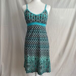 Athleta Shorebreak Dress Turquoise/Black Size XS Adjustable Razorback